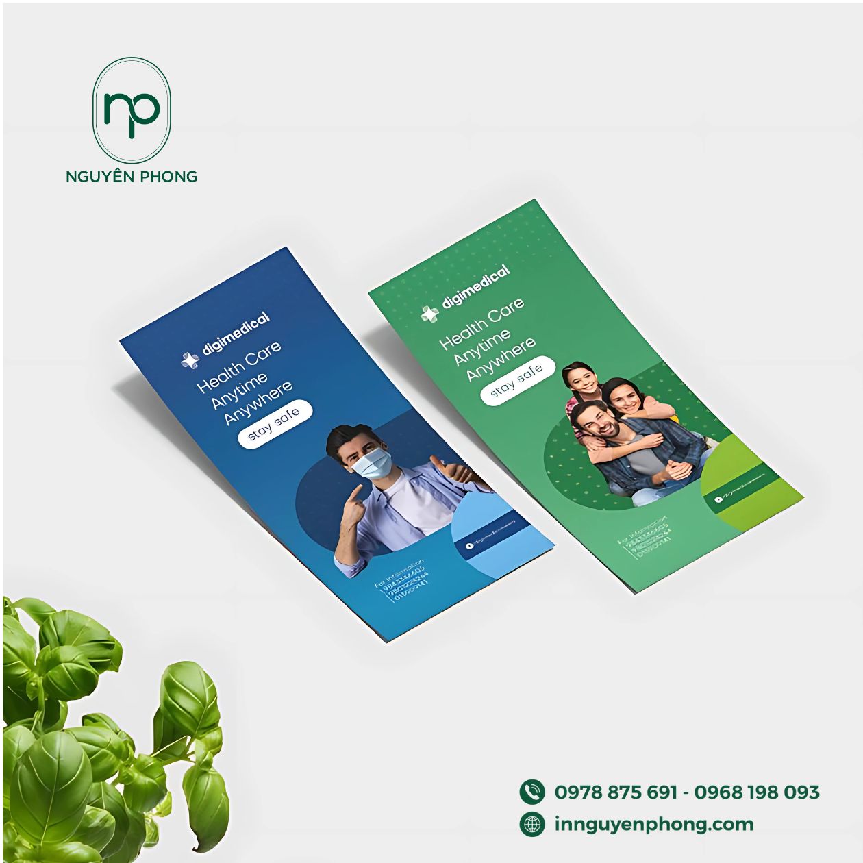 Mẫu thiết kế logo in trên tờ rơi nha khoa